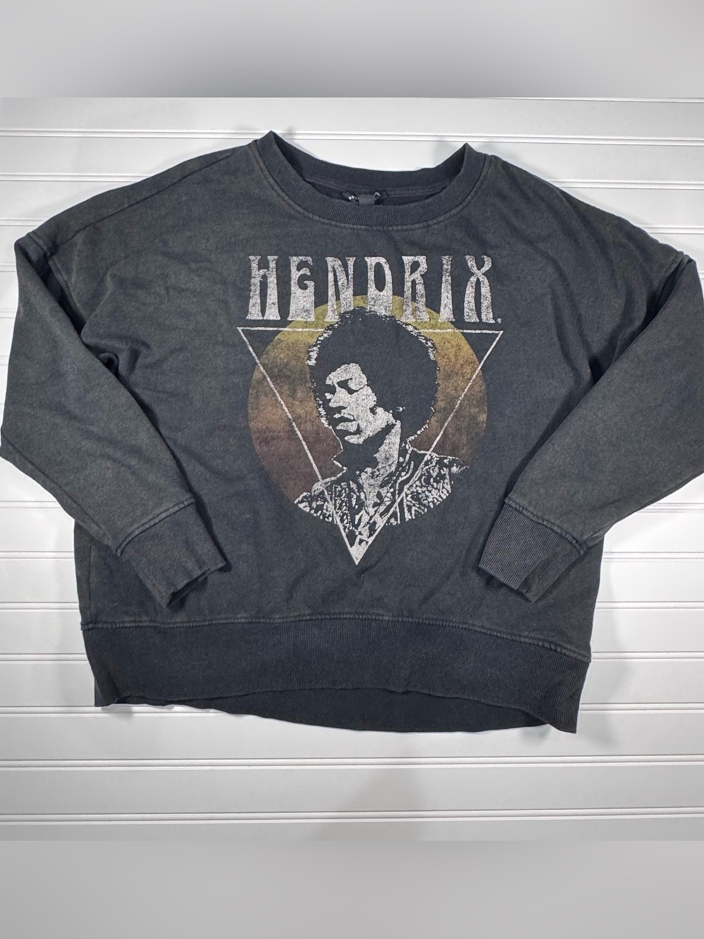 Rock & Republic Charcoal Hendrix Graphic Crewneck Sweatshirt